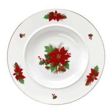 Πιάτο Βαθύ Poinsettia 06.241.02 Φ22cm Multi Cryspo Trio