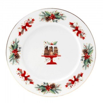 Πιάτο Φρούτου Christmas Magic 06.240.03 Φ19cm Multi Cryspo Trio