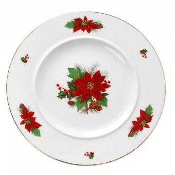 Πιάτο Φρούτου Poinsettia 06.241.03 Φ19cm Multi Cryspo Trio