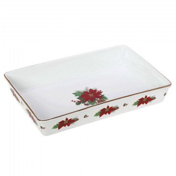 Πυρίμαχο Σκεύος Ορθογώνιο Poinsettia 06.241.79 41cm Multi Cryspo Trio