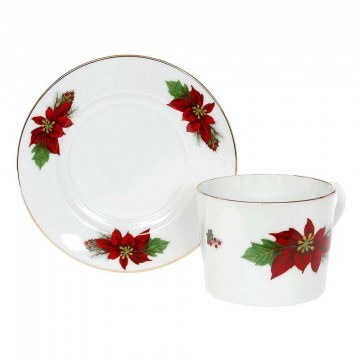 Teacup Poinsettia 06.241.16 250ml Multi Cryspo Trio