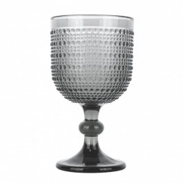 Ποτήρι Κρασιού Κολονάτο Rando 52.404.54 250ml Smoke Cryspo Trio SMOKE