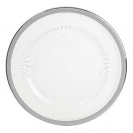 Πιατέλα Σερβιρίσματος Ribbon 80.036.05 33cm White-Silver Cryspo Trio SILVER-WHITE