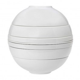 Σερβίτσιο Πιάτα Φαγητού Sphere (Σετ 7Τμχ) 26.064.07 White Cryspo Trio WHITE