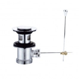 Βαλβίδα Νιπτήρος D144-CR Με Υπερχείλιση Και Καπάκι Chrome Karag CHROME