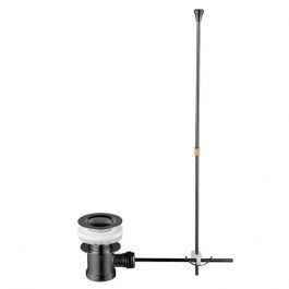 Βαλβίδα Νιπτήρος Με Υπερχείλιση Και Καπάκι D144GM Graphite Karag GRAPHITE