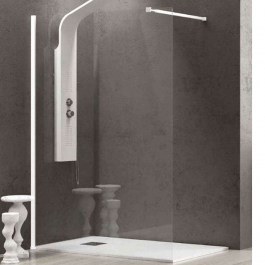 Πάνελ Ντουζιέρας Σταθερό Walkin 1 WAL1B50 8mm White-Clear Karag WHITE-CLEAR