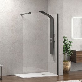Πάνελ Ντουζιέρας Σταθερό Walkin 1 WAL1N80 Clear-Black Karag BLACK-CLEAR