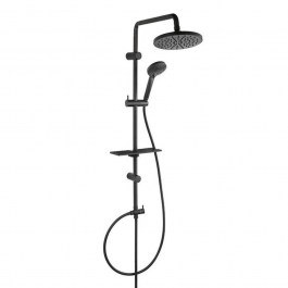 Στήλη Ντους Mε Tηλέφωνο Rondo Lux NP23-BL 98,5cm Black Ferro BLACK