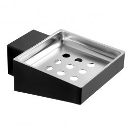 Σαπουνοθήκη Σχαρωτή Neo 830355 9x11,5x4,2cm Black Mat Karag BLACK MAT