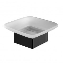 Table Soap Dish Quattro 839155 10,6x10,6x6cm Black Mat Karag BLACK MAT