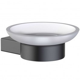 Σαπουνοθήκη Artemis A0350845 Φ6,6x10,1x2cm Gun Metal Karag METAL