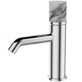 Μπαταρία Νιπτήρος Joan Marmo 24601-424A-MB Φ4x15,3x18,5cm White-Chrome Karag WHITE-CHROME