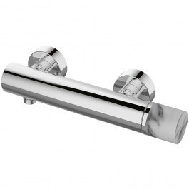 Μπαταρία Ντους Joan Marmo Bianco 24604-425A-MB 30,5x6,5cm White-Chrome Karag WHITE-CHROME