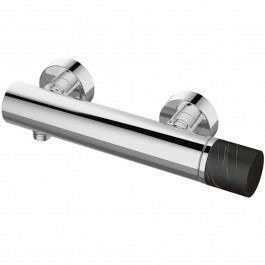 Μπαταρία Ντους Joan Marmo Black 24604-425A-MN 30,5x6,5cm Black-Chrome Karag BLACK-CHROME