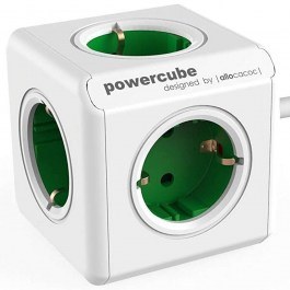 Πολύπριζο PowerCube 1306GN/DEEXPC Original Extended 5 Θέσεων Με Καλώδιο 1,5m Green Allocacoc GREEN