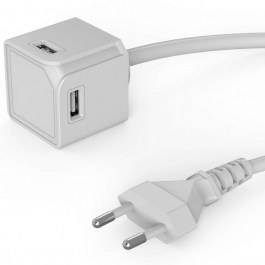 Πολύπριζο PowerCube 10464WT/EUEUMC 4 Θέσεων Usb-A Με Καλώδιο 1,5m White Allocacoc WHITE