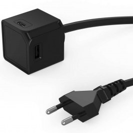 Πολύπριζο PowerCube 10464BK/EUEUMC 4 Θέσεων Usb-A Με Καλώδιο 1,5m Black Allocacoc BLACK
