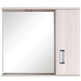 Καθρέπτης Μπάνιου Με Ντουλάπι Fino 40-0007 62x55x13,5cm Με Ένα Φως Terra Gloria TERRA