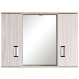 Καθρέπτης Μπάνιου Με Ντουλάπι Fino 40-0008 72x55x13,5cm Με Ένα Φως Terra Gloria TERRA
