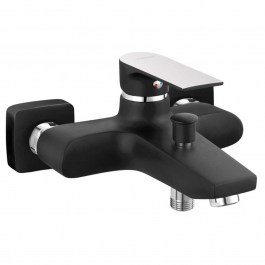 Μπαταρία Μπάνιου Algeo Square BAQ1BLC Black-Chrome Ferro BLACK-CHROME