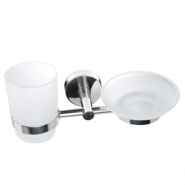 Σετ Μπάνιου 2Τμχ Uno 1853 22x14x10cm Chrome Karag CHROME
