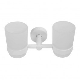 Ποτηροθήκη Διπλή Uno 1855 66 21x11x10cm White Karag WHITE