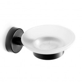Σαπουνοθήκη Γυάλινη Uno 1301 55 11x14x6cm Black Karag BLACK