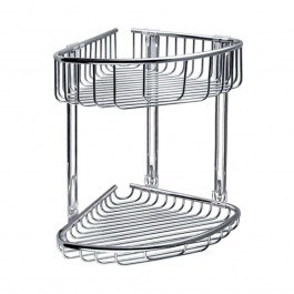 Corner Bathroom Shelf Reti 9639 21x21x29cm Chrome Karag CHROME