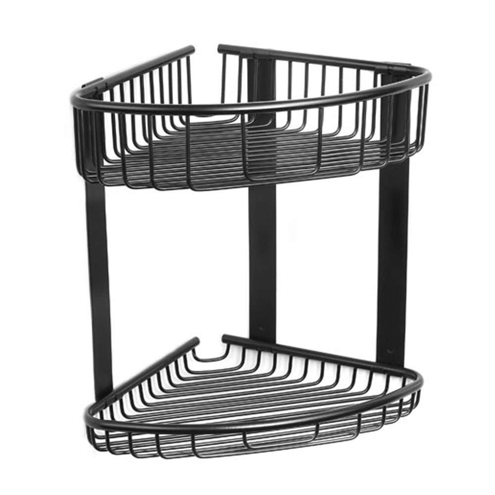 Γωνιακή Ραφιέρα Μπάνιου Reti 9639 55 21x21x29cm Black Karag