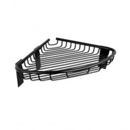 Γωνιακή Ραφιέρα Μπάνιου Reti 9637 55 21x21cm Black Karag BLACK