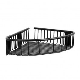 Corner Bathroom Shelf Reti 9638 55 21x21cm Black Karag BLACK