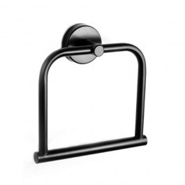 Κρεμάστρα Πετσέτας Κρίκος Uno 1224 55 Black Karag BLACK