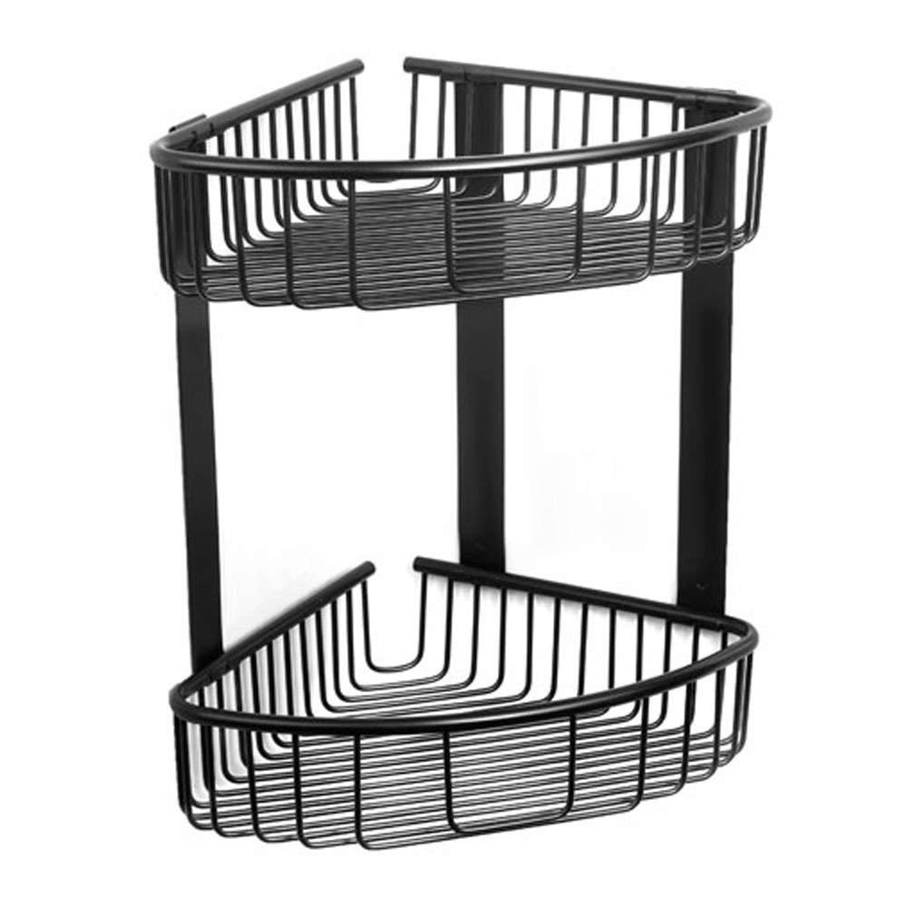 Γωνιακή Ραφιέρα Μπάνιου Reti 963888 55 21x21x33cm Black Karag