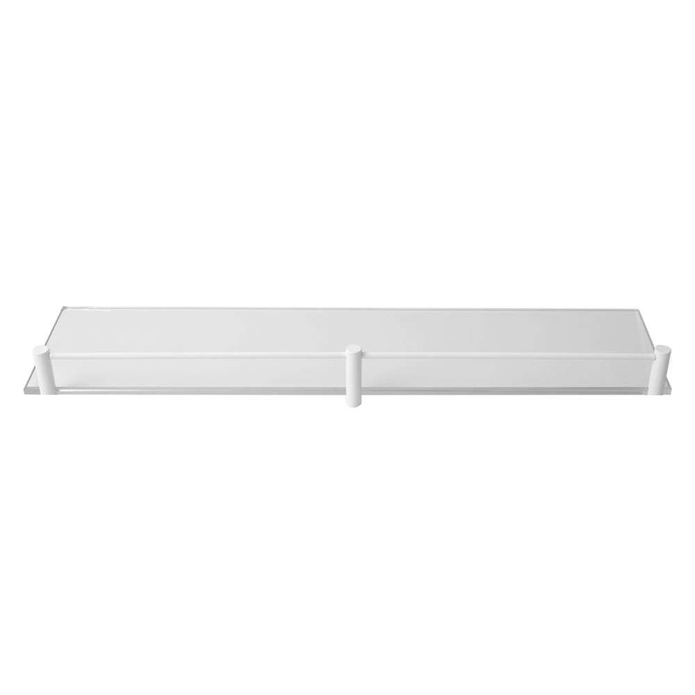 Εταζέρα Γυάλινη Mensole 066666 60cm White Mat Karag