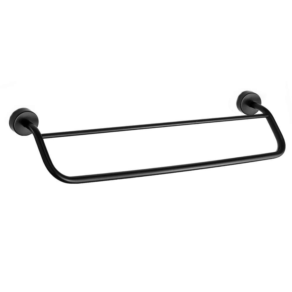 Κρεμάστρα Πετσέτας Διπλή Moderno 225255 50cm Black Mat Karag
