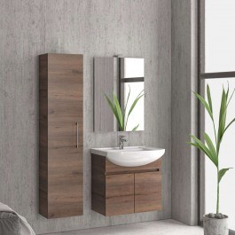 Στήλη Αναρτώμενη Elsa NELSC8702 Με Πόμολο 35x27x160cm Brown 8702 Karag BROWN