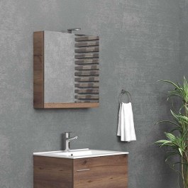 Καθρέπτης Ανοιγόμενος NMI608702 60x13x60cm Brown 8702 Karag BROWN
