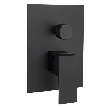 Double Shower Mixer Delos E02FCQ382-1Bl Black Mat Karag