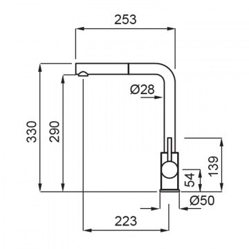 Kitchen Faucet Trail Plus MGKTRP43 Tortora Elleci
