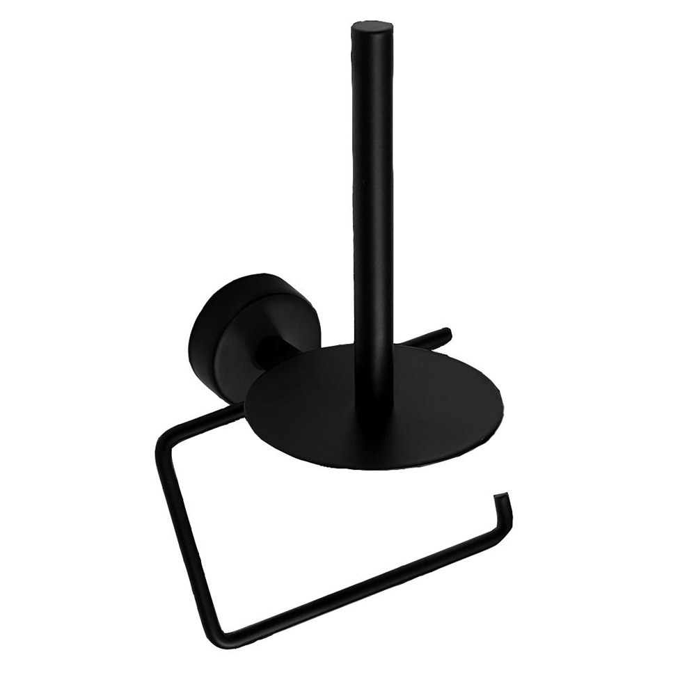 Χαρτοθήκη Διπλή Moderno 242855 11x12,5x20cm Black Mat Karag