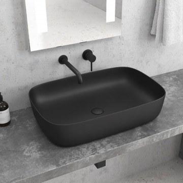 Countertop Basin LT 2143-PMB 60x39x14,5cm Black Matt Karag