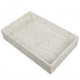 Νιπτήρας Επικαθήμενος Με Βαλβίδα Dion CS-0069-E13 60x39x12cm Fruitcake Karag BEIGE-MULTI