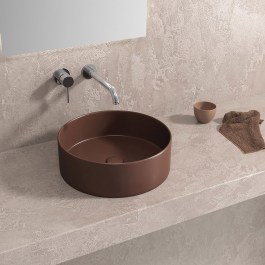 Countertop Basin LT 3134-MFBR Φ35,5x12cm Caffe Matt Karag BROWN