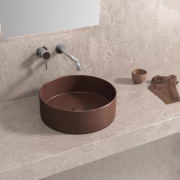 Countertop Basin LT 3134-MFBR Φ35,5x12cm Caffe Matt Karag