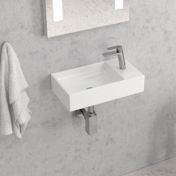 Wall-Mounted Basin LT 5043 46x26x10,5cm White Karag