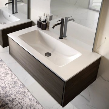 Νιπτήρας Ένθετος Επίπλου Deciso 100 White BDDEC100WH 100,5x46x12cm Karag