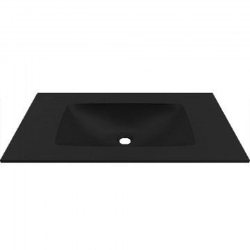 Νιπτήρας Ένθετος Επίπλου Deciso 120 BDDEC120BK 120,5x46x12cm Black Karag
