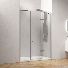 Wall-to-Wall Opening Shower Cabin Tinos 600 TIN600150414 8mm (Fixed 36cm) Clear-Chrome Karag CLEAR-CHROME