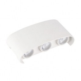 Wall Light MTN-74101 Led 6W 3000Κ 510lm IP65 15,8x8x4cm White Metanor WHITE